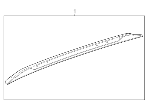 2024 Chevy Trax RAIL ASM-LUGG CARR SI *WARM ANDERSOM Diagram for 42840694