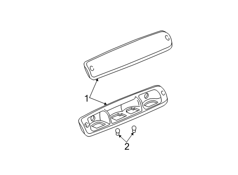 2002 Cadillac Escalade High Mount Lamps Diagram