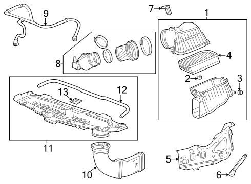 2023 Cadillac Escalade ESV DUCT ASM-INT AIR Diagram for 84509528