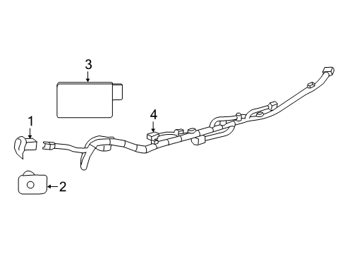 2016 Chevy Malibu Electrical Components - Rear Bumper Diagram