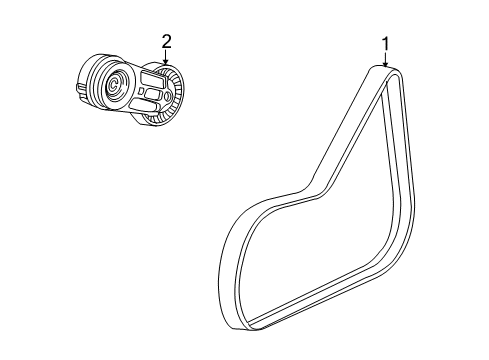 2009 Pontiac G5 Belts & Pulleys Diagram