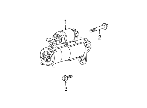 2001 Oldsmobile Alero Starter Diagram 1 - Thumbnail