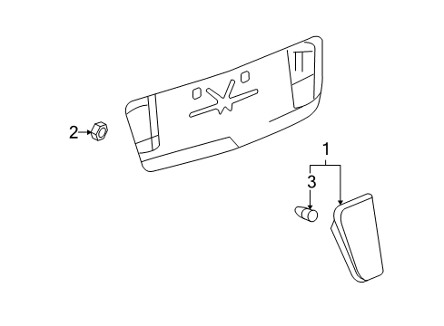 2007 Cadillac STS Lamp,Back Up Diagram for 10377141