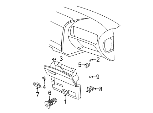 2006 GMC Envoy XL Glove Box Diagram