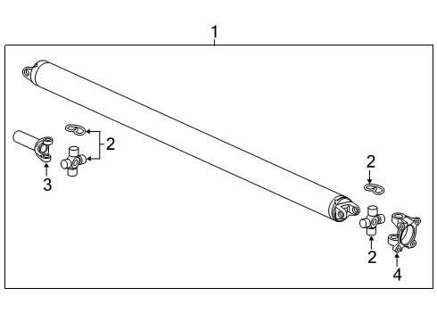 2021 Chevy Silverado 1500 Drive Shaft - Rear Diagram 3 - Thumbnail