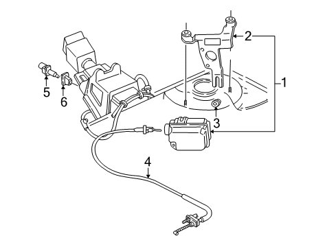 1999 Buick Century Cable Assembly, Cruise Control Module Diagram for 12564827