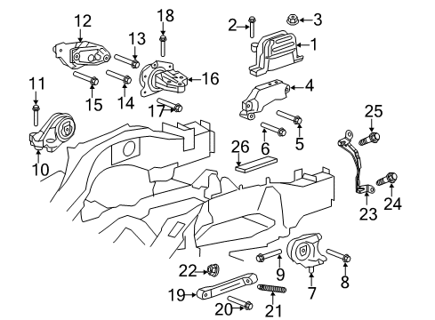 2014 GMC Terrain Bolt/Screw Diagram for 11611807