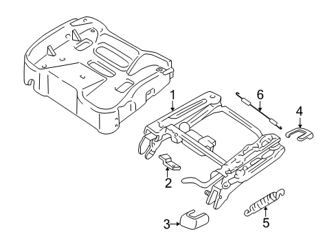 1999 Pontiac Grand Am Tracks & Components Diagram