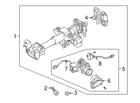 2009 Pontiac G3 Ignition Lock Diagram