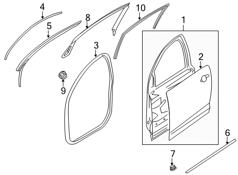 2008 Pontiac G8 Front Door Diagram