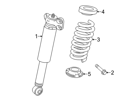 2014 Cadillac ATS Shocks & Components - Rear Diagram