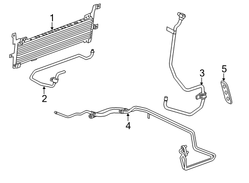 2013 Cadillac CTS Oil Cooler, Transmission Diagram 6 - Thumbnail