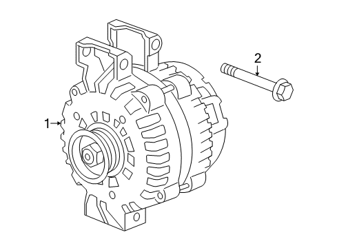 2009 Hummer H3T Alternator Diagram 1 - Thumbnail