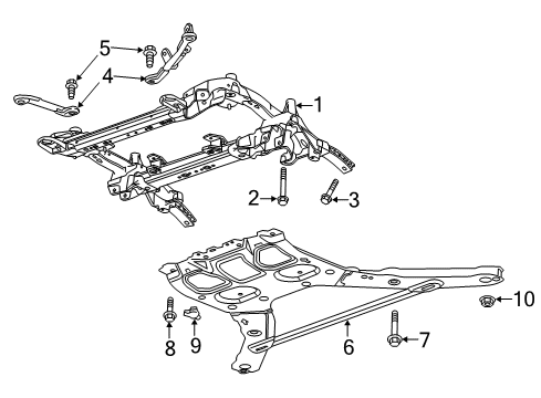 2022 Chevy Camaro Suspension Mounting - Front Diagram 1 - Thumbnail