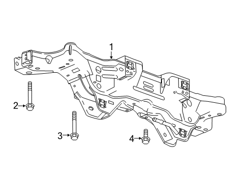 2018 Chevy Malibu Suspension Mounting - Rear Diagram