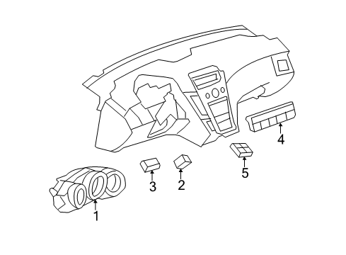 2011 Cadillac CTS Instruments & Gauges Diagram 3 - Thumbnail