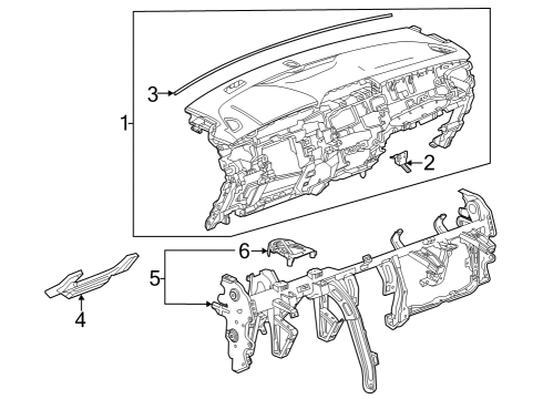 2024 Buick Encore GX Cluster & Switches, Instrument Panel Diagram