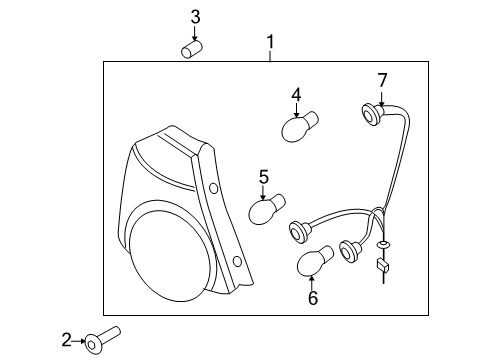 2010 Pontiac G3 Tail Lamps Diagram