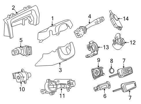 2014 Chevy Caprice Anti-Theft Components Diagram