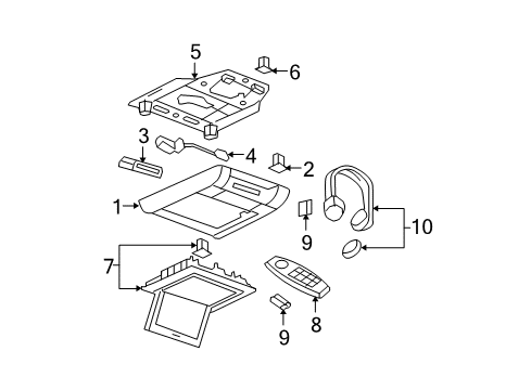 2009 Chevy Equinox Entertainment System Components Diagram