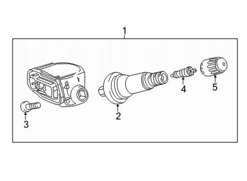 2021 Cadillac CT4 Tire Pressure Monitoring, Electrical Diagram