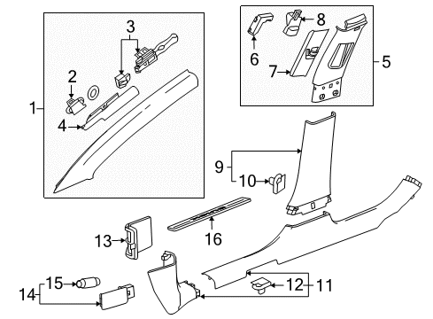 2011 Buick Regal Plate Assembly, Front & Rear Side Door Sill Trim <Do Not U*Cocoa Diagram for 22870180