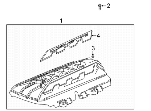 2022 Chevy Corvette Engine Appearance Cover Diagram