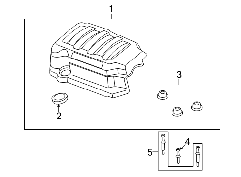 2016 Buick Enclave Engine Appearance Cover Diagram