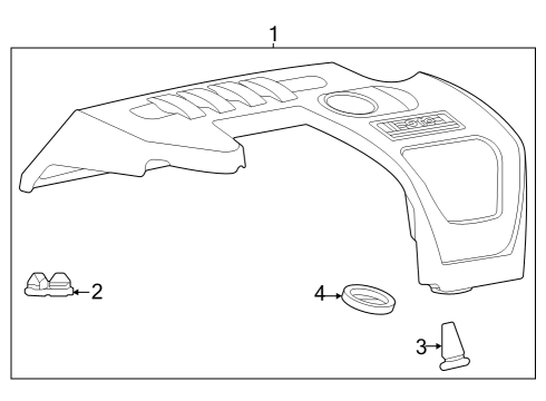 2006 Chevy Cobalt Engine Appearance Cover Diagram