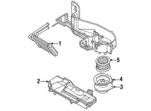 1994 Chevy Lumina Blower Motor & Fan, Air Condition Diagram 2 - Thumbnail