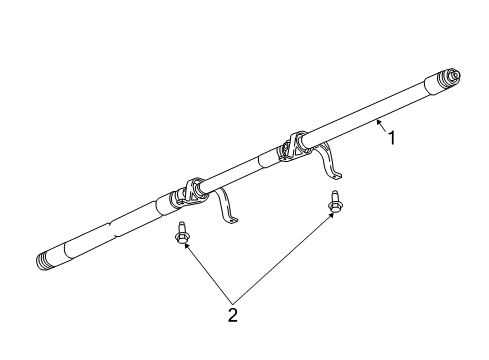 2018 Buick Regal TourX Drive Shaft - Rear Diagram