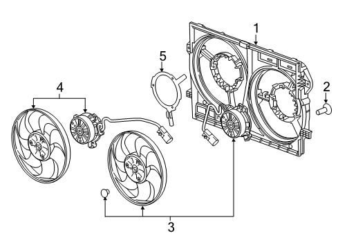 2020 Buick Envision Cooling System, Radiator, Water Pump, Cooling Fan Diagram 1 - Thumbnail