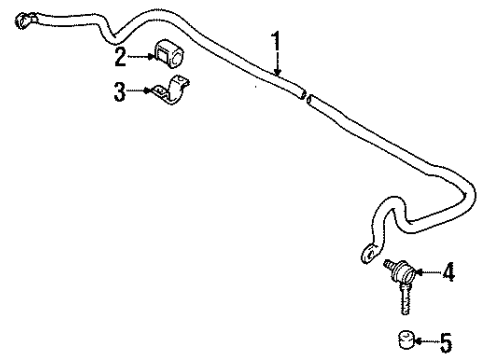 1998 Chevy Metro Bracket,Front Stabilizer Shaft Diagram for 30015679