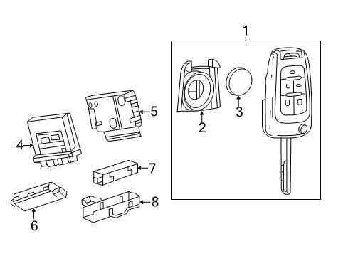 2015 Chevy Impala Keyless Entry Components Diagram