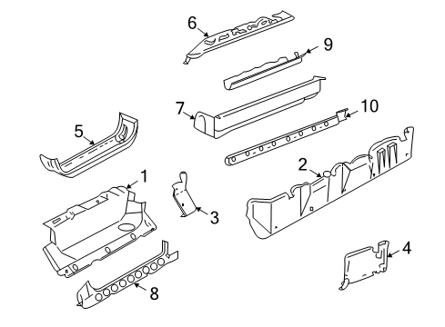 1996 Chevy P30 MAT, Door Sill and Rocker Diagram for 15699859