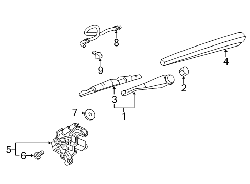 2023 Chevy Traverse Wipers Diagram 1 - Thumbnail