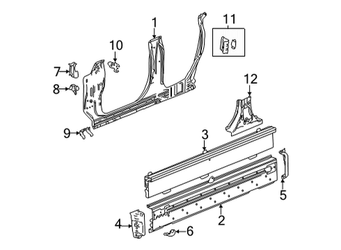 2022 GMC Hummer EV Pickup Aperture Panel Diagram