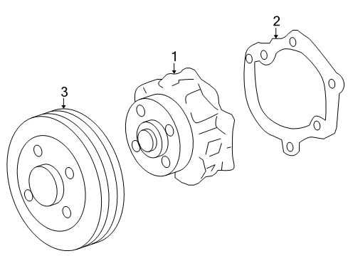 2013 Buick LaCrosse Cooling System, Radiator, Water Pump, Cooling Fan Diagram 2 - Thumbnail