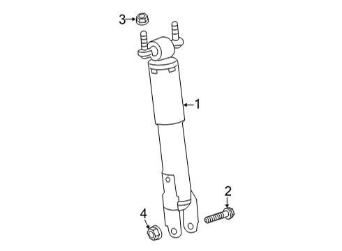 2020 Chevy Silverado 2500 HD Shocks & Components - Front Diagram 2 - Thumbnail