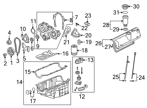 2008 Saturn Vue Fuel Tank Meter/Pump SENSOR KIT Diagram for 19153220