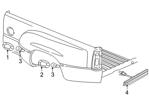 2007 GMC Sierra 3500 HD Identification Lamps Diagram 1 - Thumbnail