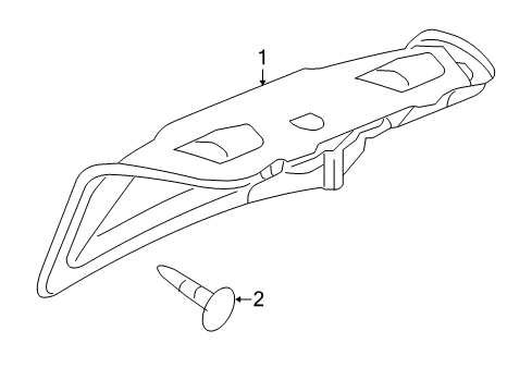 2007 Chevy Impala Interior Trim - Trunk Lid Diagram