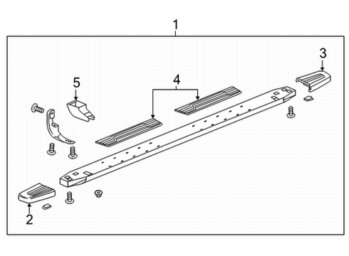 2020 Chevy Silverado 2500 HD Running Board Diagram 5 - Thumbnail