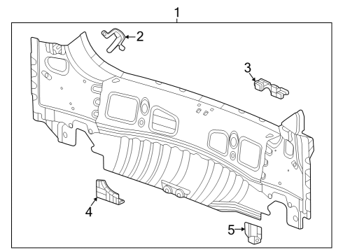 2024 Chevy Trax Rear Body Diagram