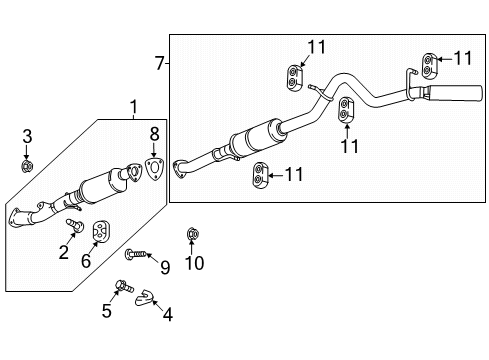 2019 Chevy Colorado Exhaust Components Diagram