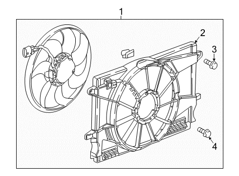 2018 Chevy Cruze Cooling System, Radiator, Water Pump, Cooling Fan Diagram