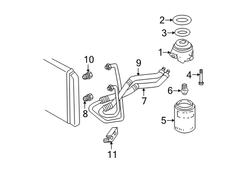 1999 GMC Sonoma Oil Cooler Diagram