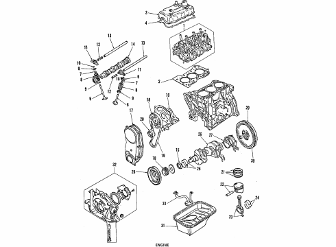 1987 Chevy Sprint Filter,Oil Diagram for 25011520