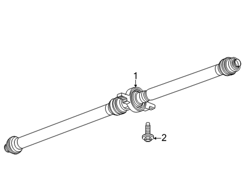 2020 Buick Encore GX Drive Shaft - Rear Diagram