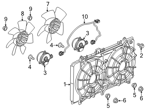 2014 Chevy Camaro Harness Assembly, Engine Coolant Fan Motor Wiring Diagram for 22828414